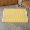 50x70cm Handwoven Cotton Chenille Doormat, Honeycomb Textured Entrance Mat, Non-Slip Washable Absorbent Floor Rug for Kitchen Bathroom Hallway Bedroom