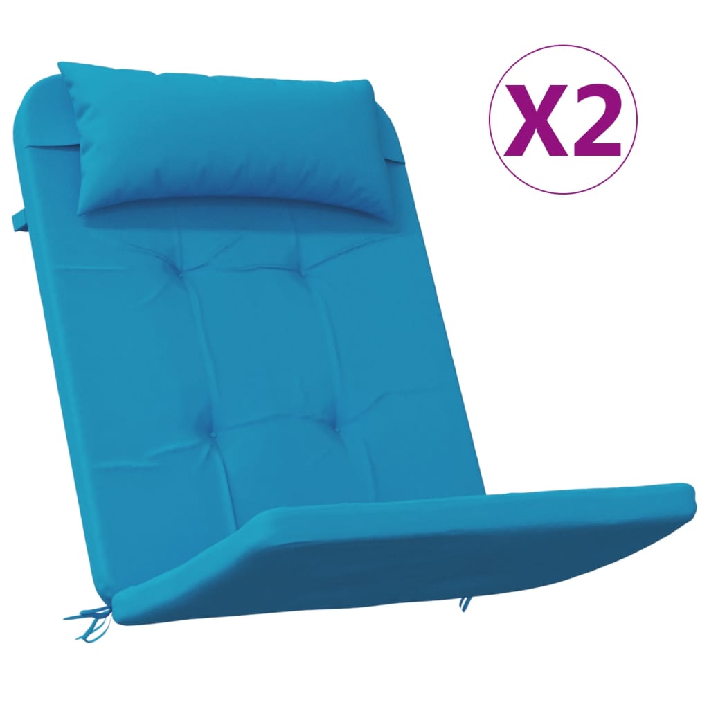 Adirondack Chair Cushions 2 pcs Light Blue Oxford Fabric