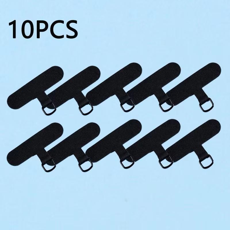 10Pcs Universal Tpu Mobile Phone Anti-lost Lanyard Card Gasket Nylon Detachable Phone Hanging Cord Strap Patch Tether Pad