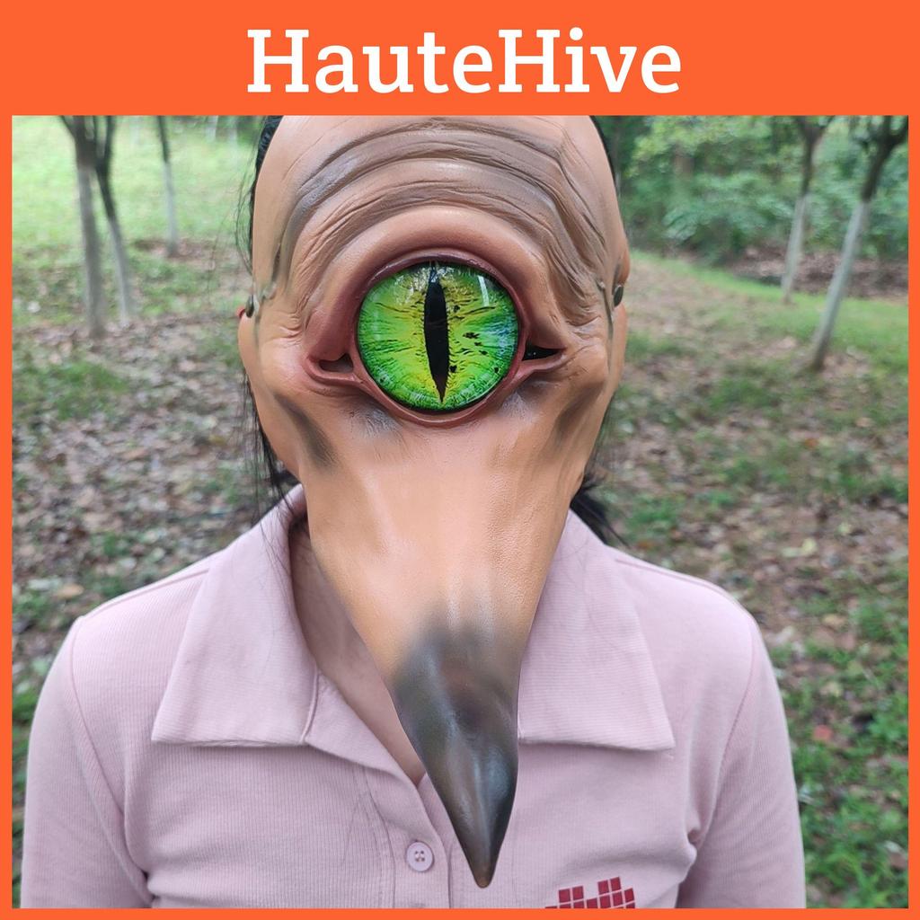 One Eyed Monster With A Long Mouth Monster Latex Mask For Halloween Party And Cosplay Events