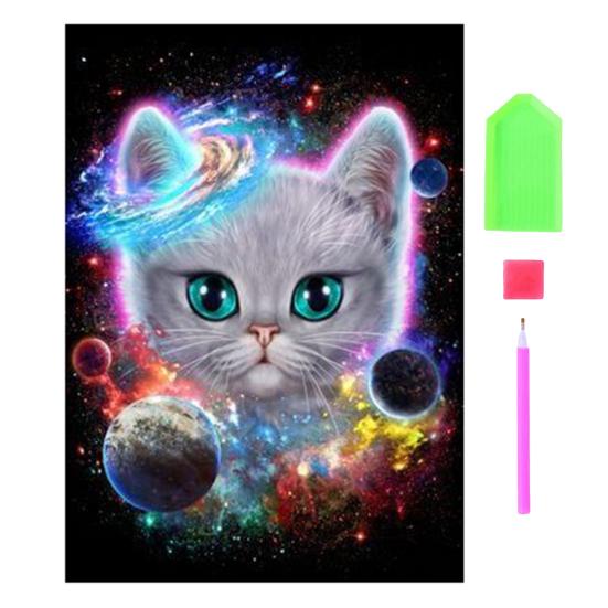 

1 комплект Набор для алмазной живописи Яркий узор, улучшающий познание цвета Дети DIY Алмазная вышивка Искусство A