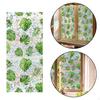 Window Privacy Film Clings Leaves for Room Reusable Elegant 17x39 In Home Heat Control Stain Glass