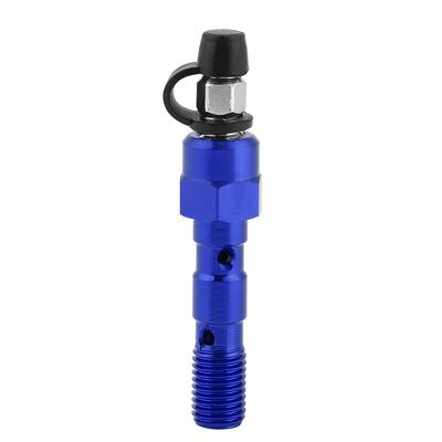 Motorcycle M10*1.25mm Brake Caliper Screw Banjo   Bleed Nipple Washers Dust   Blue