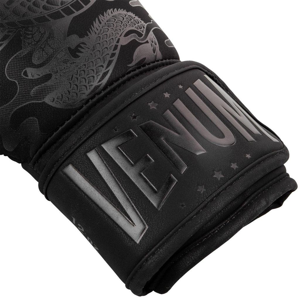 VENUM Flight Boxing Gloves Dragon's (Black/Black) (16oz)