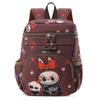 Labubu School Bag Cute Printed Bag Trendy Versatile Backpack Lightweight School Bag CLE