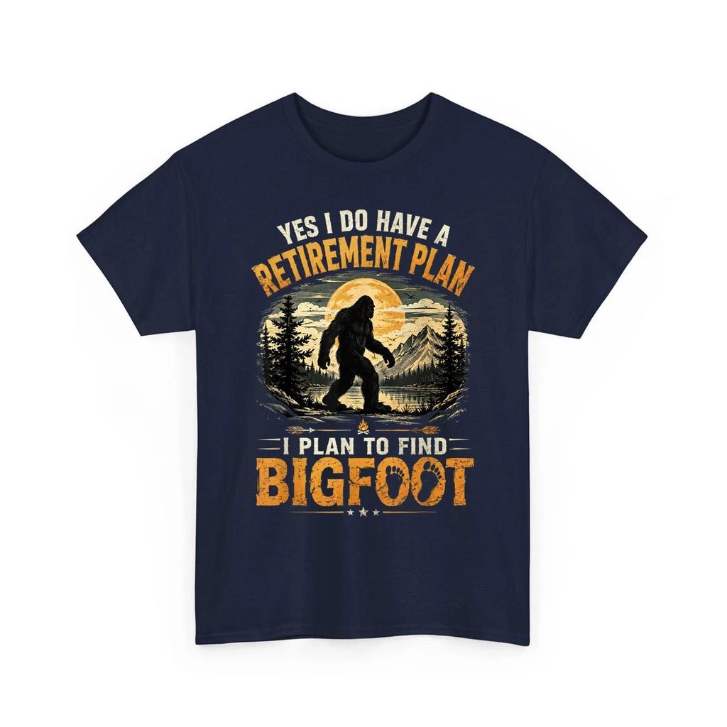 Yes I Have A Retirement Plan I'm Going to Find Bigfoot Retro Unisex T-Shirt