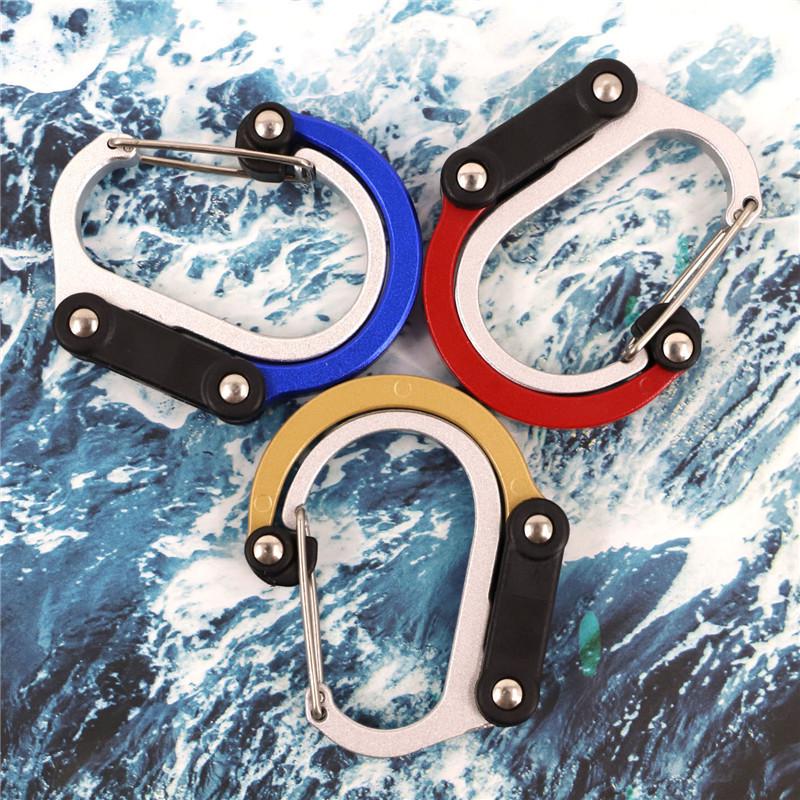 Portable Aluminum Alloy Multi-functional Climbing Keychain Buckle