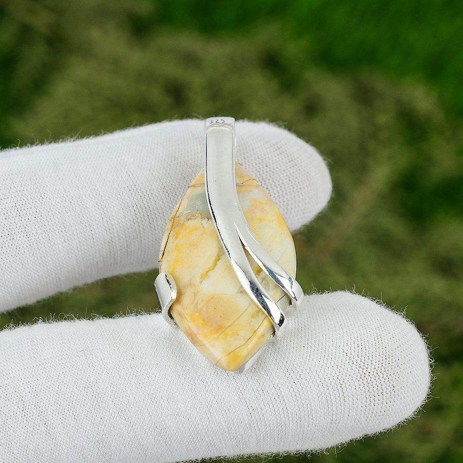 

Friendship Day Sale 925 Silver Natural Brecciated Mookaite Wife Pendant Jewelry