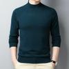 Autumn and Winter Men's Half Turtleneck Sweater Solid Color Mid-collar Sweater Winter Clothing Trendy Korean Men's Bottoming Shirt