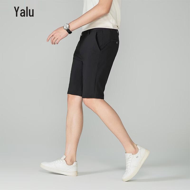 Yalu Men's Ice Silk Business Casual Shorts