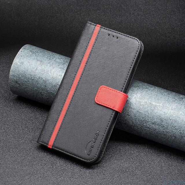 Lines Leather Phone Case For Samsung Galaxy S20 S21 Fe S22 Plus Ultra A13 A33 A53 A73 5g Flip Wallet Stand Card Slot Book Cover