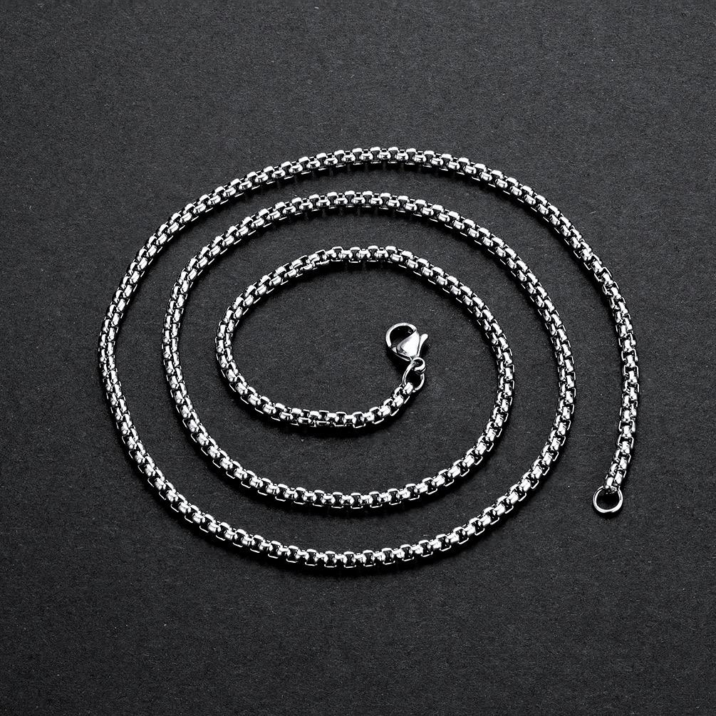 Andara 925 Silver Gold Plated 4mm Wide Square Chain Necklace Fashion Basic Choker Women Men Jewelry Gift