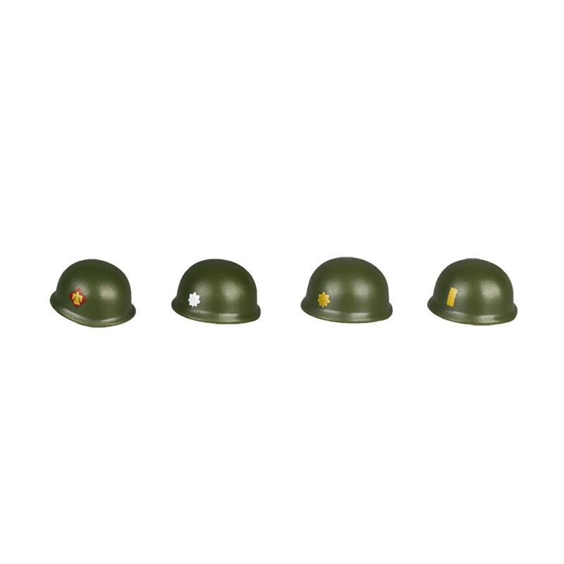 Military Figure MOC Building Block Accessories Vest Equipment Soviet American Soldier Helmet Hat Kit Mini Brick Toy Gift K48