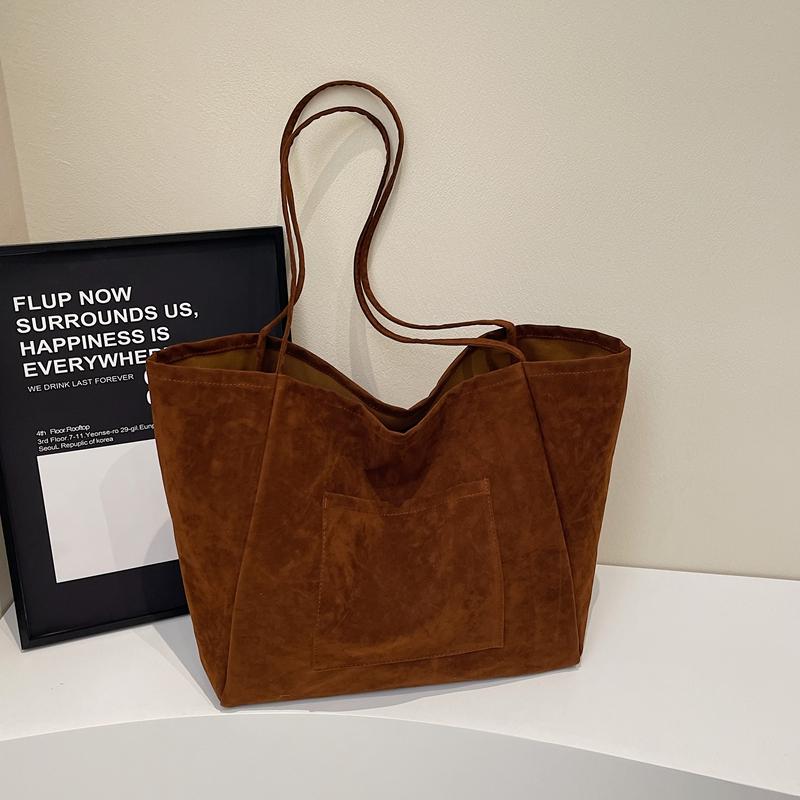 Vintage Underarm Bag Women's Large Capacity Shoulder Bag Commuter Tote Bag