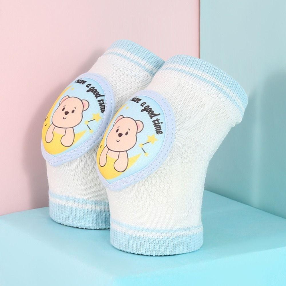 Reticular Baby Cartoon Knee Pads Cotton Polyester Crawling Toddler Protector
