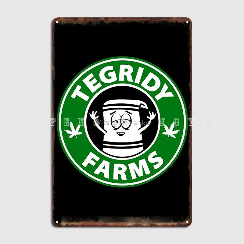 

Плакат Tegridy Farms Металлическая табличка Клуб Вечеринка Гараж Клуб Ретро Настенный декор Жестяная табличка Плакаты 20x30cm