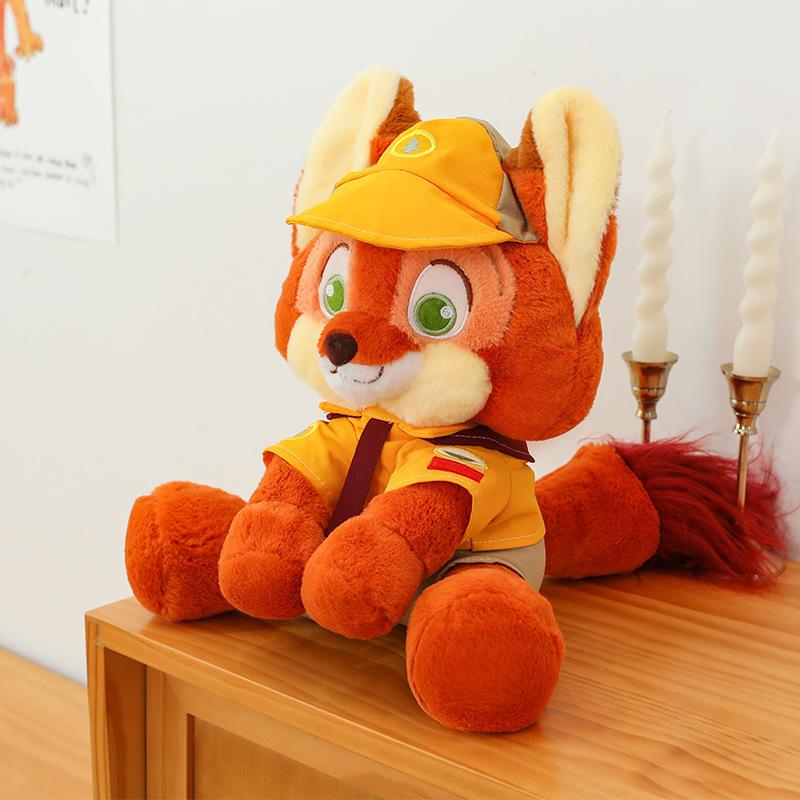 60cm Zootopia Judy Fox Nick Plush Toy Cartoon Character Rabbit Animal Living Room Decoration Children Fans Birth Date Present