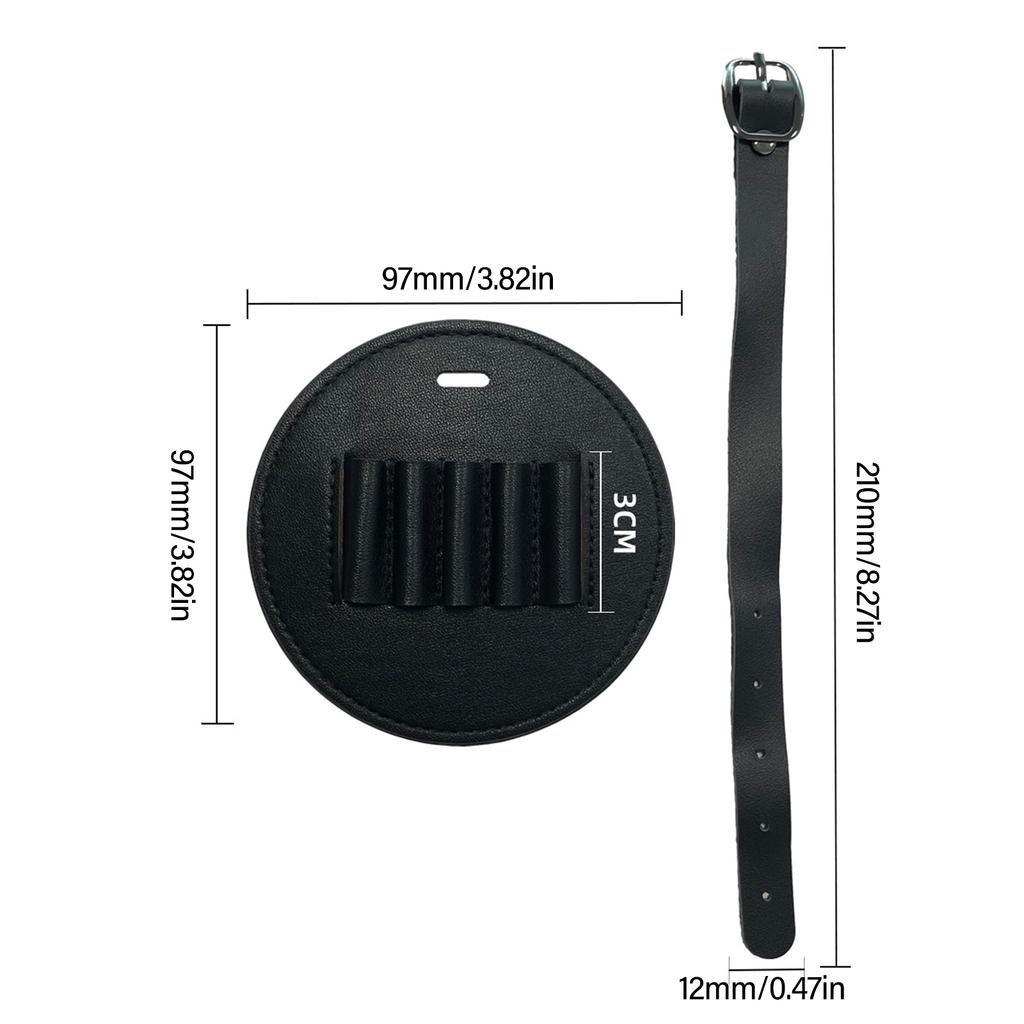 Wasserdichte runde Golf-Tees-Tasche Pouch PU-Leder Golf-Tees-Halter Träger-Pouch Golf-Trainingszubehör Einfach zu bedienen