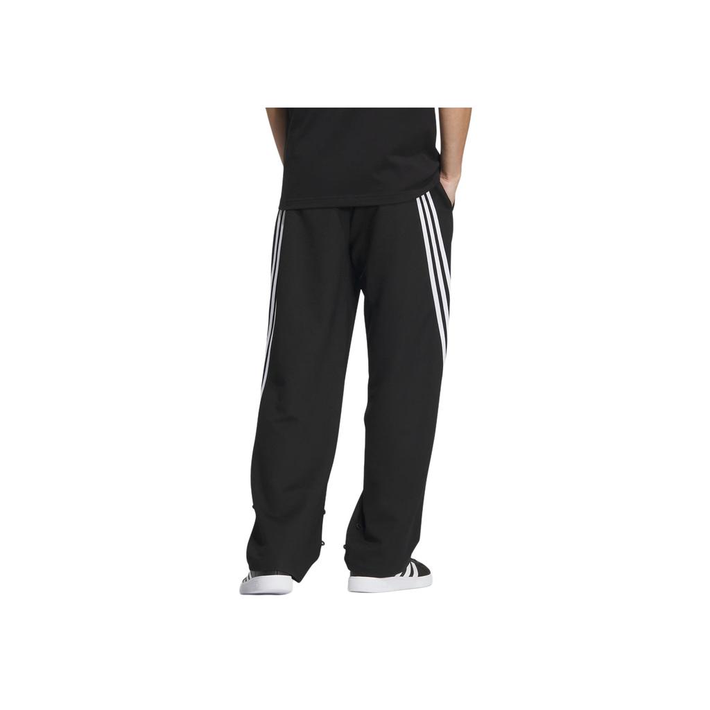 Adidas X Guangui Dong Co-Branded FW23 Stripe Loose-Fit Drawstring Knit Joggers Unisex Bottoms Black JE1119