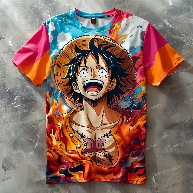 3d Printed Japan One Piece T-Shirt kids clothes girls Anime Harajuku Men Oversized t-shirt Cosplay Luffy Shirt Woman clothing