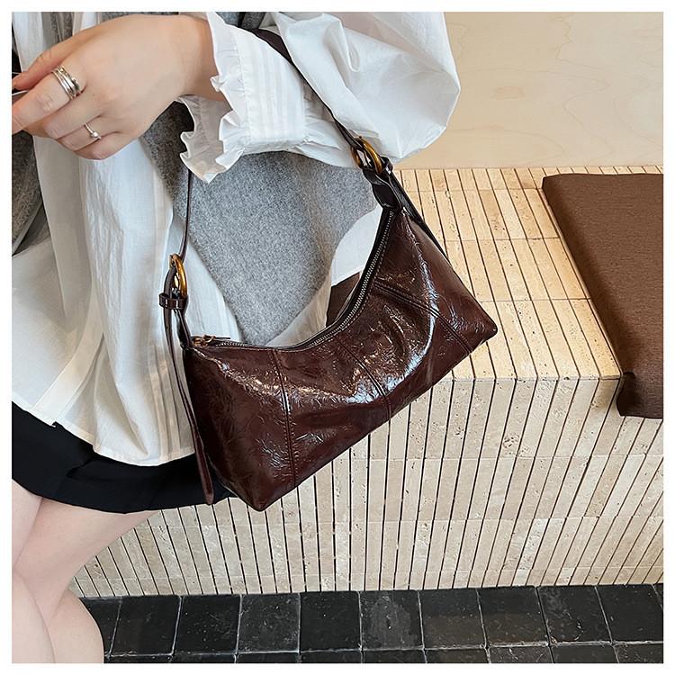 IELGY Ladies One-Shoulder Underarm Bag Retro Merad Color Cross-Body Fashion Bag