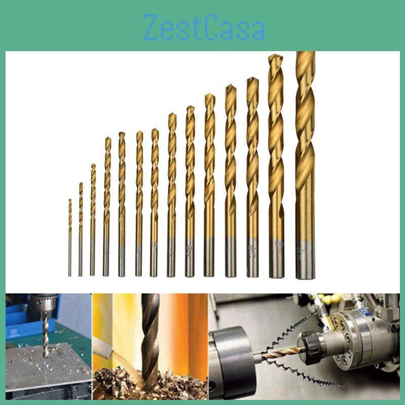 High Durability 50pcs Titanium Coated Hss High Speed Steel Drill Bit Set For Versatile Applications