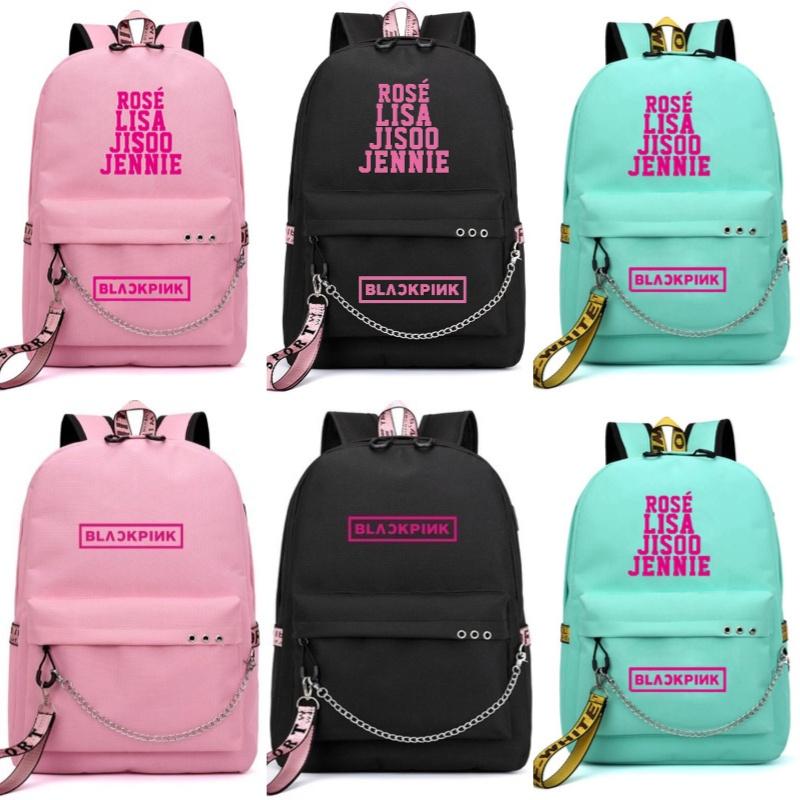Stylish And Durable Blackpink-inspired Backpack For Students