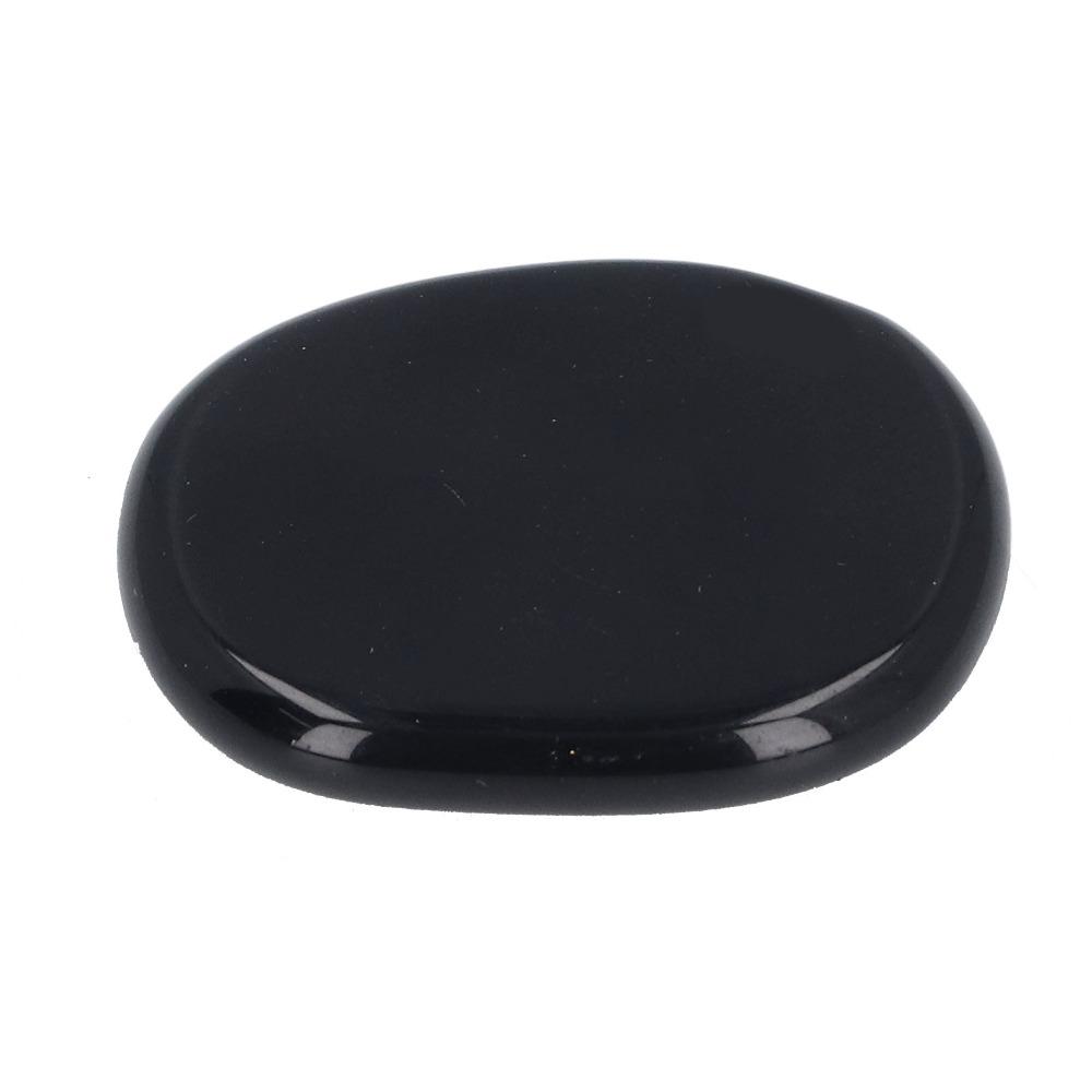 Mineral Craft Worry Stone Black Balance Stone Crystals Pocket Worry Stone Home Office Use