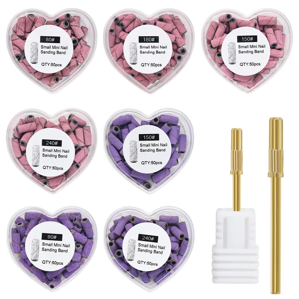 Set Manichiură Mini Bandă Abrazivă pentru Unghii și Mandrină