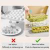 Portable Ice Cube Trays with Bin,Easy One-Click Release,Ice Freezer with Ice Scoop, Hidden Handle for Whiskey Drink Juice Tools