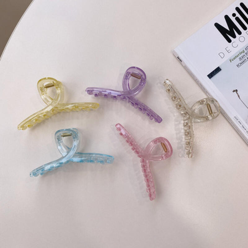 Transparent updo twist hair clip Clear
