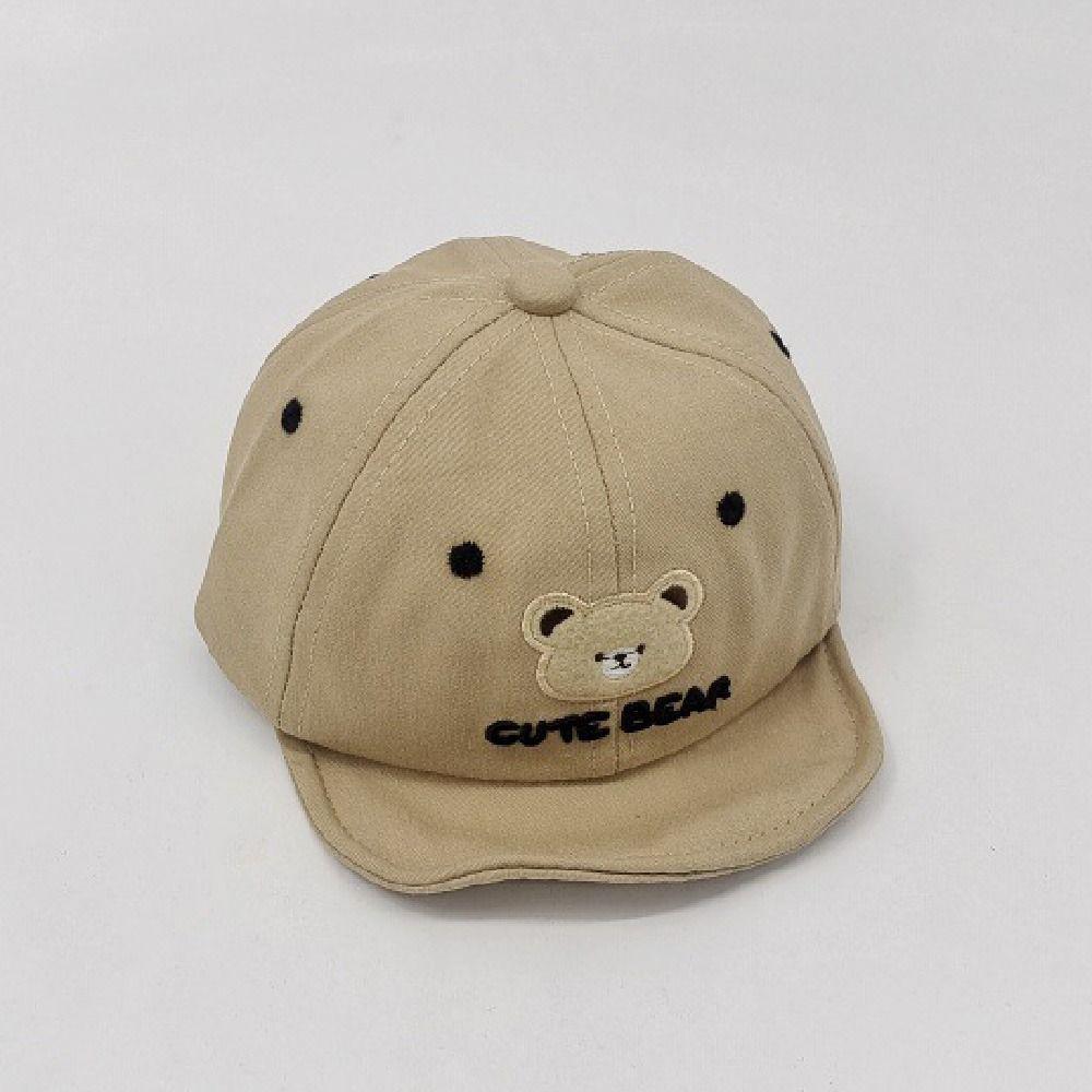 Cartoon Bear Toddler Peaked Cap Breathable Children Sports Hats Fashion Baby Sun Visor Hat  Outdoor