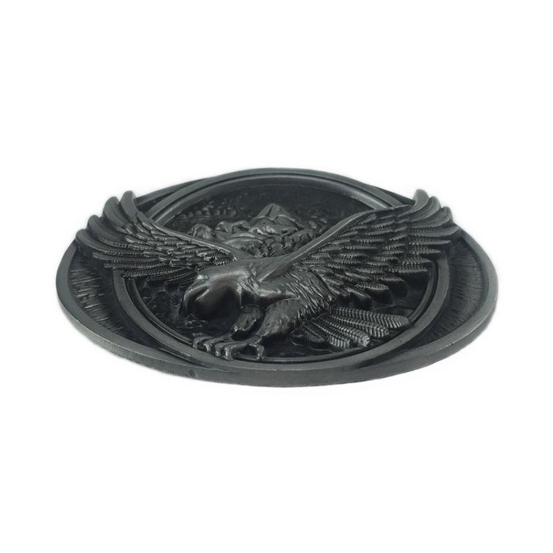 Men's Punk Cowboy Western-Style Belt Buckle – Mountain Eagle Design