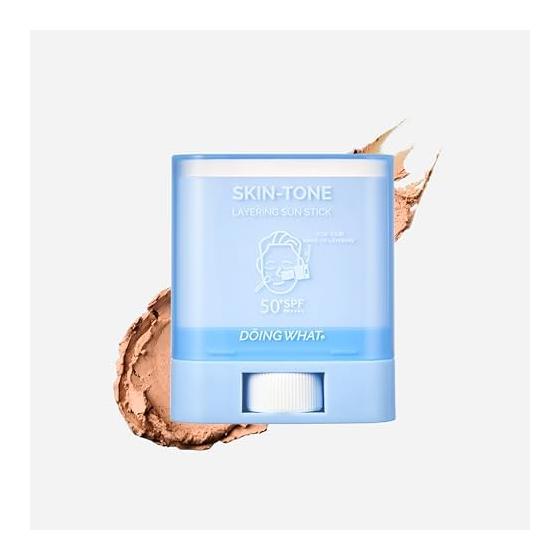 DOINGWHAT Солнцезащитный стик для выравнивания тона кожи SPF50+ PA++++Маскировка пор и предотвращение жирного блескаЕстественная коррекция тона кожи УФ-стикДля чувствительной кожи Мужской
