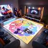 1pc Sanrio4 Print Area Rug - Soft, Washable Non-Slip Indoor Mat for Office Chairs, Living Room, Home Office Decorative Rug