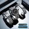 Camouflage GA2100 Mod kit Titanium Case For Casio G-shock GA2100 GA-B2100 Stainless Steel Bezel Strap Replacement Part Black Men