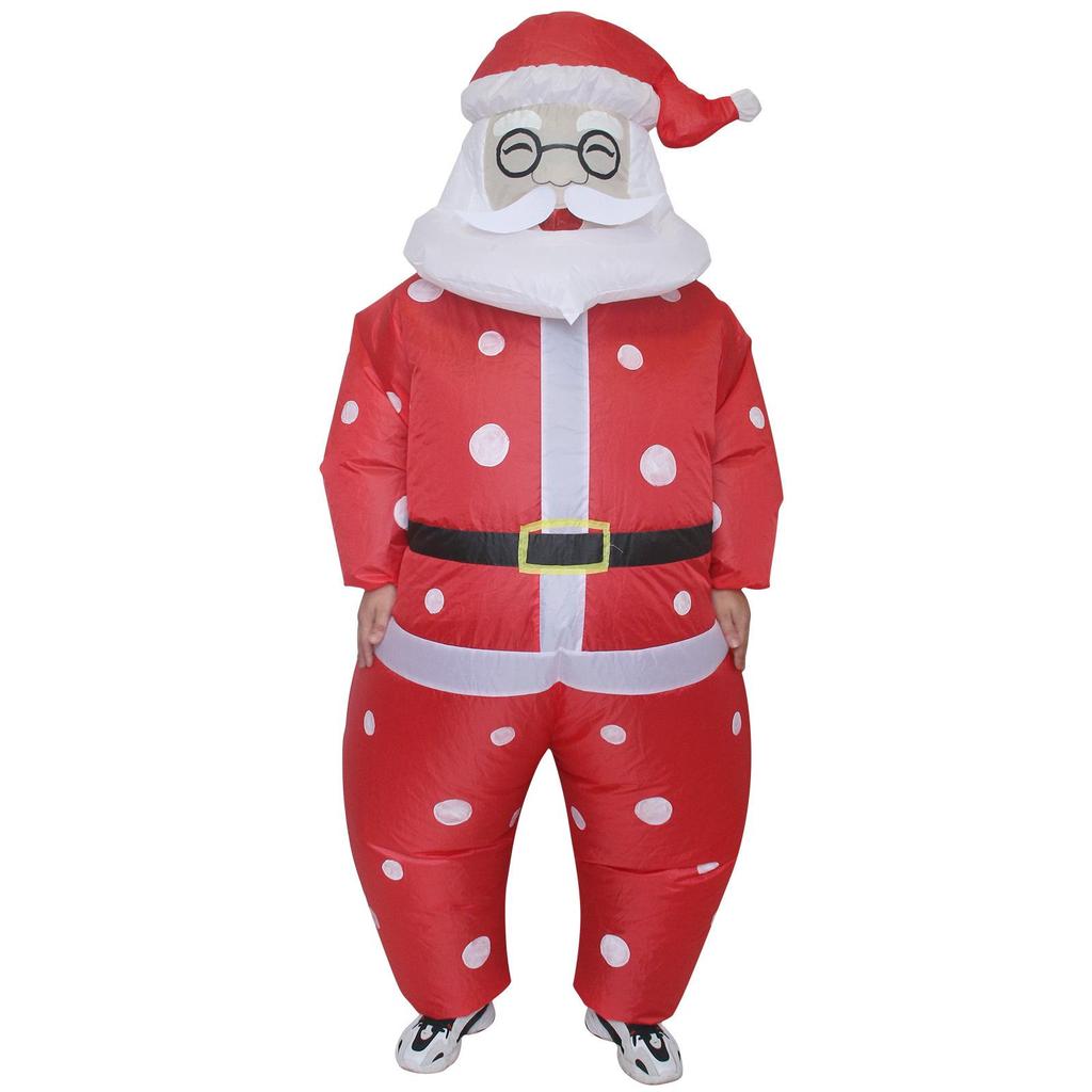 Halloween Santa Claus Snowman Reindeer Inflatable Costume - Christmas Tree Gingerbread Man Outfit
