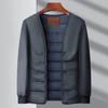2025 Herren Business Casual Jacke mit abnehmbarem Daunenfutter - Winter Dicke Oberbekleidung