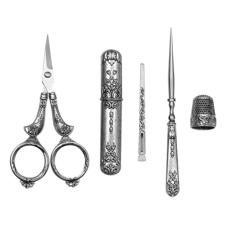 1Pcs Vintage Scissor Sewing Tool Tailor Handicraft Embroidery Fabric European Retro Classic Antique Craft Tailors Scissors