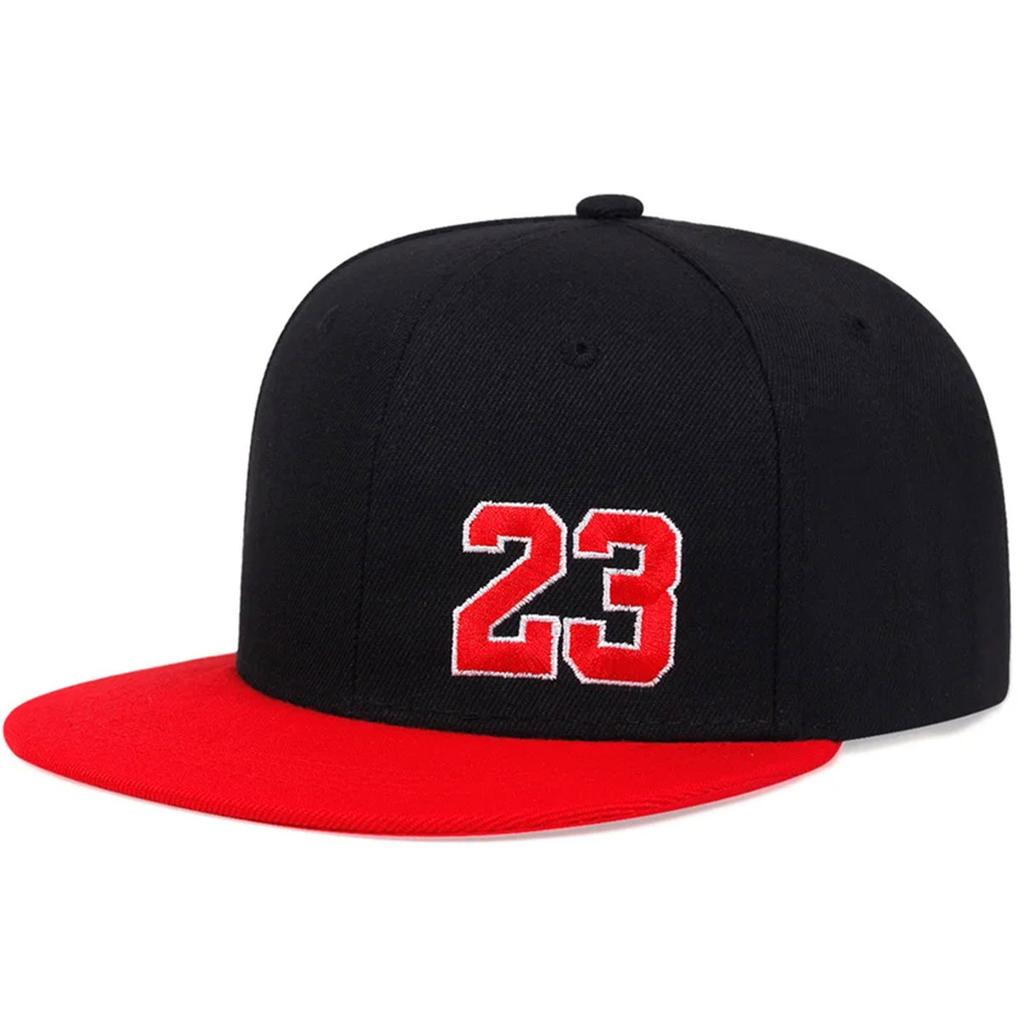 1Piece Unisex Number 23 Embroidery Hip Hop Urban Street Style Hat Outdoor Adjustable Sunscreen Leisure Hat Spring Autumn Travel Tourism Vacation