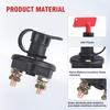 On-Off 2 Position Battery Disconnect Switch with 2 Keys 12V 24V Battery Kill Switch Isolator For Marine Boat RV ATV UTV
