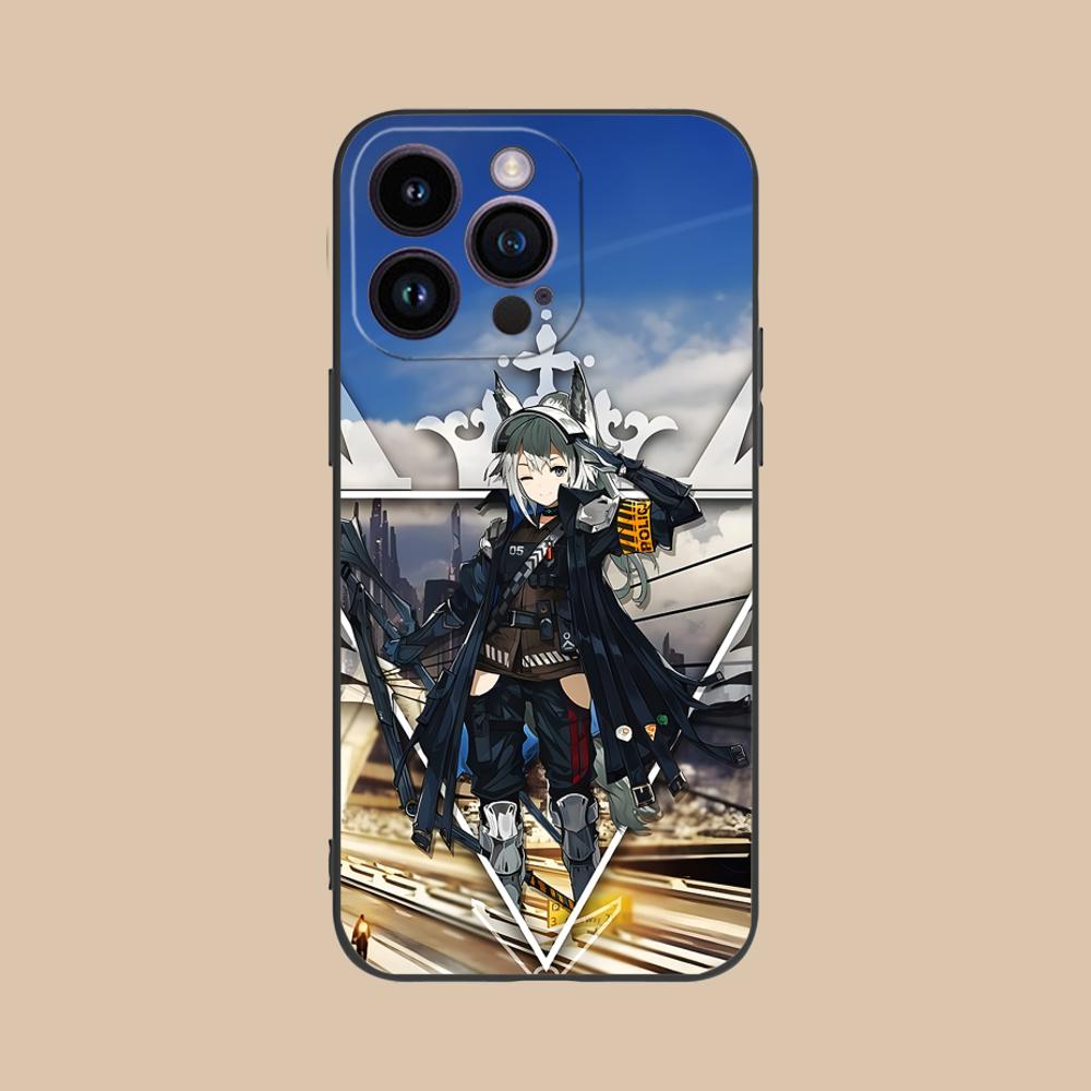 Arknights Grani Matte TPU Mobile Phone Case for iPhone 17 16 15 14 13 12 11 X XR XS 8 7 Air Pro Max Plus Mini Colorful Cover