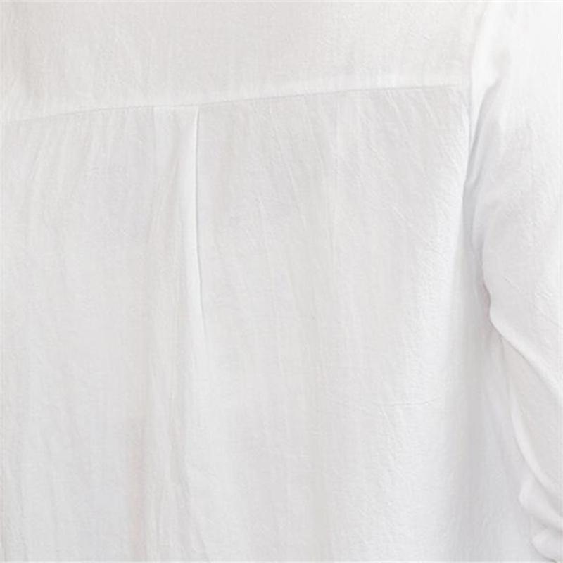 Spring Autumn 100% Cotton Tops Ladies Long Sleeve Office Slim Sweet White Shirts Business Women's Shirt