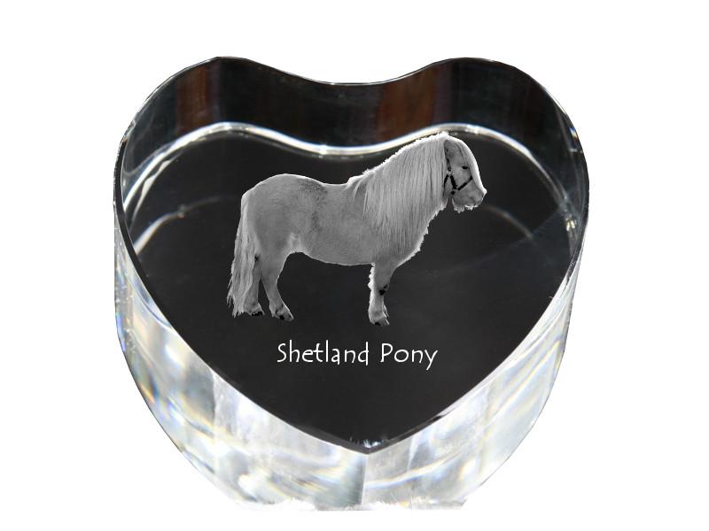 Shetland Pony – A photo of a horse in crystal, a crystal heart | Art-Dog