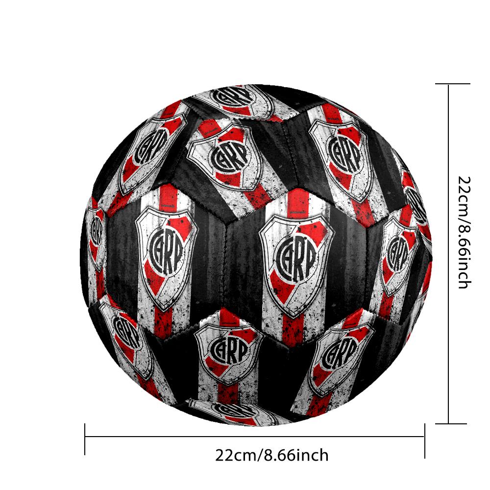 River Plate Fußball, bunt, für alle Altersgruppen geeignet, maschinengenäht, PVC-Material, Wettkampfqualität, langlebig und hoher Rückprall