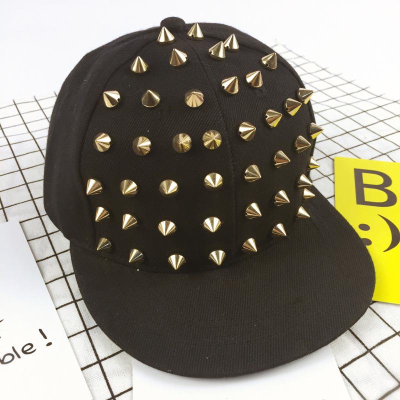 Herren- und Damen Niet Flachhut Punk Rock Hip Hop Nieten Baseballkappen Y2K Outdoor Personalisierter Hut