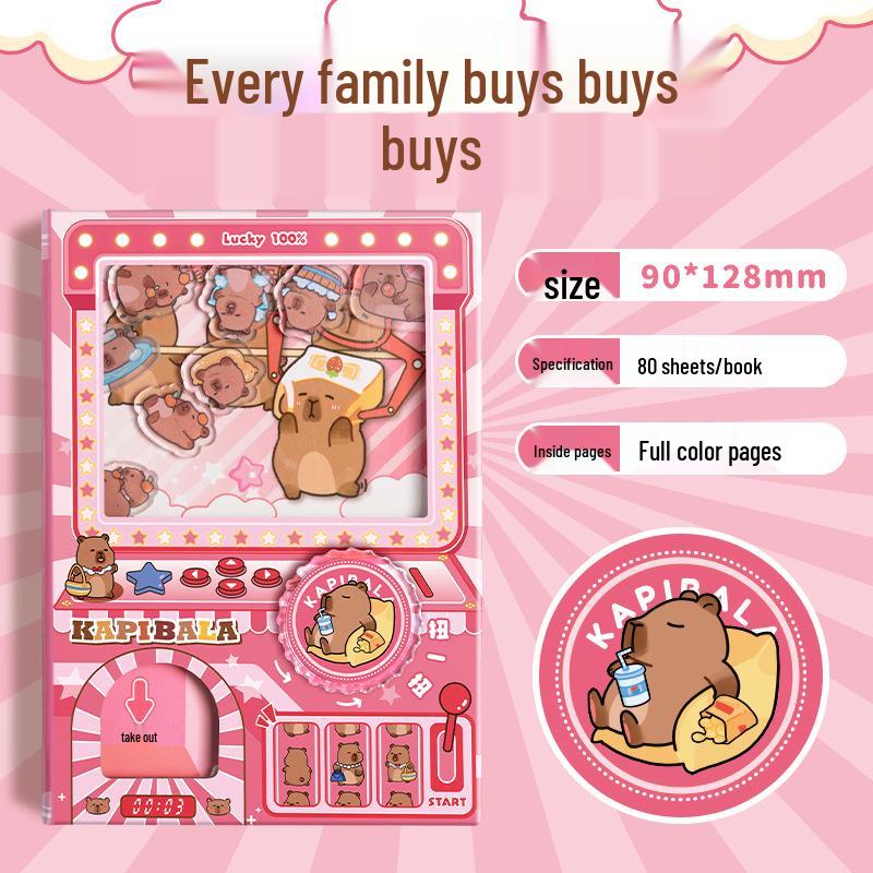 

Capybara Notebook Gashapon: Fun, Quiet, Decompression Diary