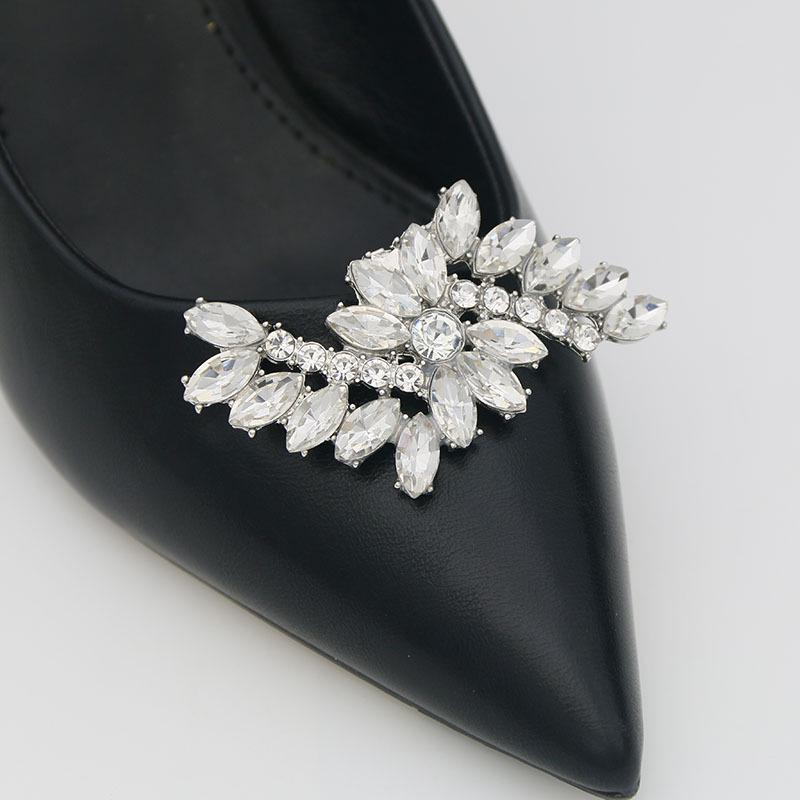 Zdejmowane Ozdoby Klamer Butów: Wszechstronne Akcesoria na Wysokim Obcasie z Metalowymi Klipsami na Wesela