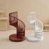Miniatur-Wendeltreppe, Winziges Retro-Treppenmodell, Miniaturtreppen-Nachbildung für Puppenhaus im Maßstab 1:12, Miniatur-Szenen