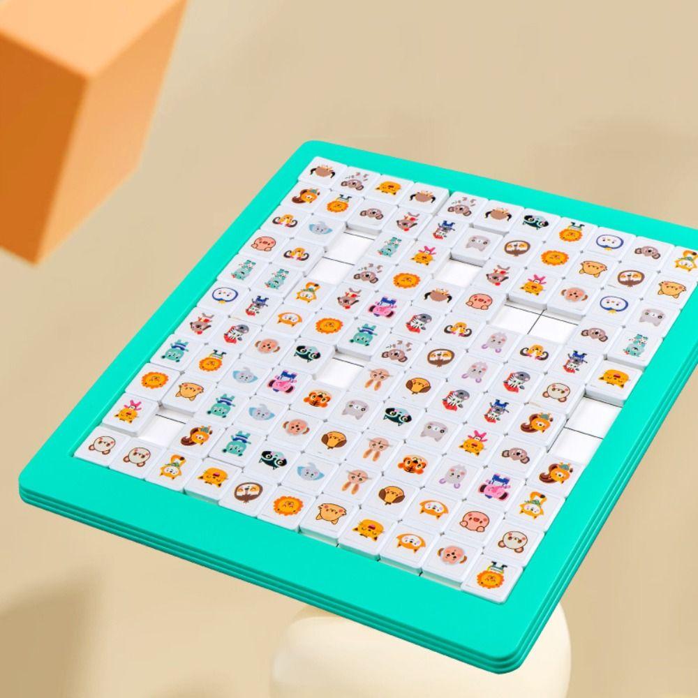 Education Matched Images Animal Toys Puzzle Toy Animal Chess Board Games  Children Girls Boys